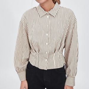 Printed Cropped Top by Zara